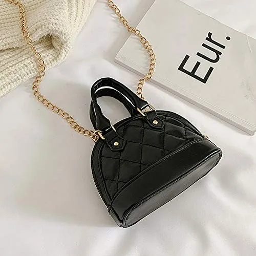 Vista 6 de Mini bolso de mano con asa superior para niñas, bolso cruzado con cadena