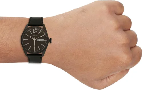 Vista 4 de Guess Reloj analógico negro para hombre - W0658G4