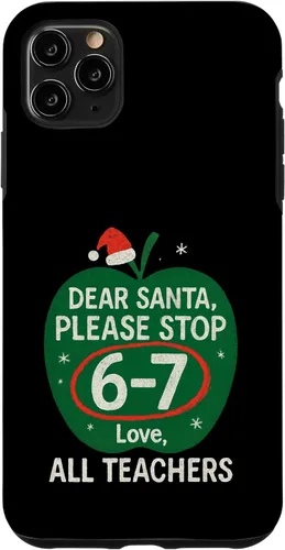 Vista 13 de 67 Christmas Funny Dear Santa Six Seven 6-7 Parents Case for iPhone XR