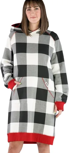 Vista 137 de Lazy One Sudadera con capucha de gran tamaño, ropa de dormir cómoda, vestido de suéter para mujer
