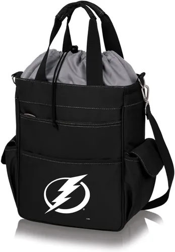 Vista 11 de PICNIC TIME NHL - Bolsa de mano unisex para adultos NHL Activo Negro con detalles grises.