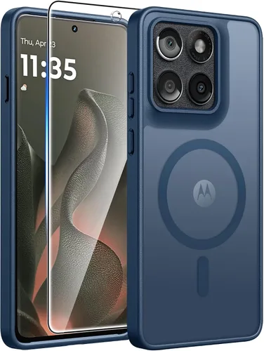 Vista 105 de FNTCASE - Funda para iPhone 16 Pro: magnética, mate, translúcida, de grado militar, protectora contra caídas, resistente, fina, duradera y a prueba