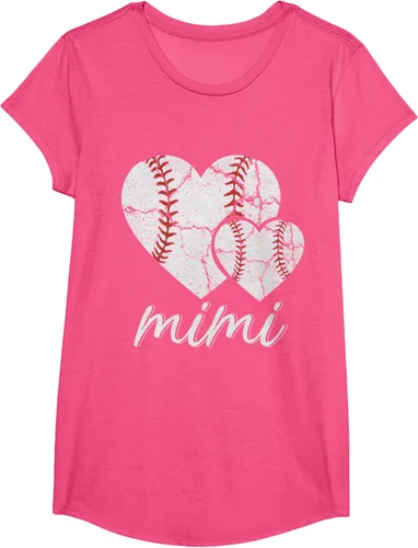 Vista 20 de Camiseta de béisbol Mimi para el Día de la Madre, Negro, S