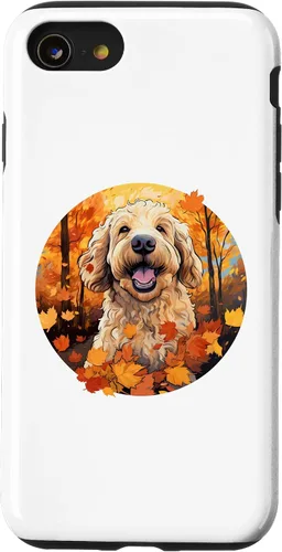 Vista 18 de Goldendoodle Autumn Funny Dog Fall Case for iPhone 17