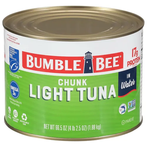 Vista 7 de Bumble Bee Atún Claro en Trozos en Aceite, Lata de 5 Onzas - Atún Listado Capturado Salvaje - 22g de Proteína por Porción - Mariscos Sostenibles