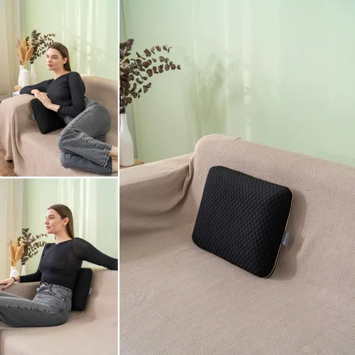Vista 8 de Travel Memory Foam Pillow for Sleeping, Comfortable Camping Pillow, 15.75x11.81x3.94 inches, Easy to Carry Portable Bag, Soft, Breathable, Washable