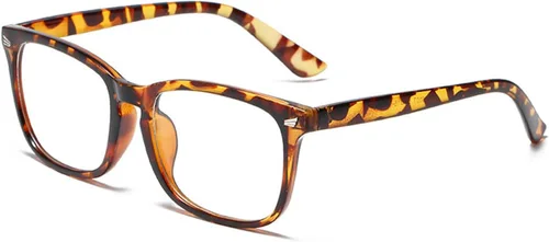 Vista 12 de EYLRIM Gafas de lente transparente con marco cuadrado sin receta