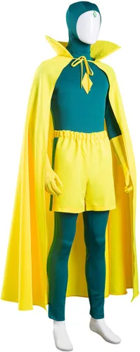 Vista 4 de Gosbeliy Disfraz de Maximoff para mujer adulta, disfraz de bruja roja para cosplay