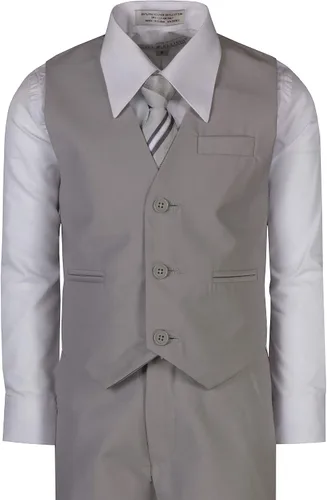 Vista 2 de Traje clásico de 6 piezas con corbata para el cuello para tamaños estándar y Husky