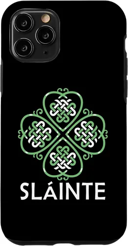 Vista 10 de Funda para iPhone 15 con nudo celta irlandés trébol festival festivo