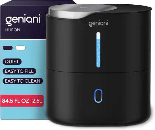 Vista 12 de GENIANI Humidificador portátil pequeño de niebla fría, alimentado por USB (no recargable), humidificador de escritorio compacto para plantas