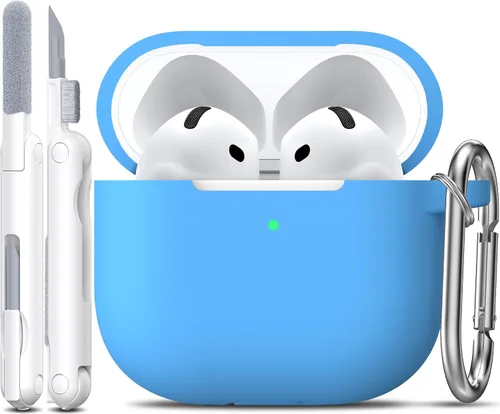 Vista 125 de R-fun for AirPods 2nd/1st Case Silicone Cover, Banana Violet Violeta plátano