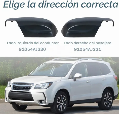 Vista 3 de Tapa de Cubierta Inferior del Espejo Retrovisor Lateral para Subaru Impreza Forester 2012-2018 91054AJ221 Izquierda