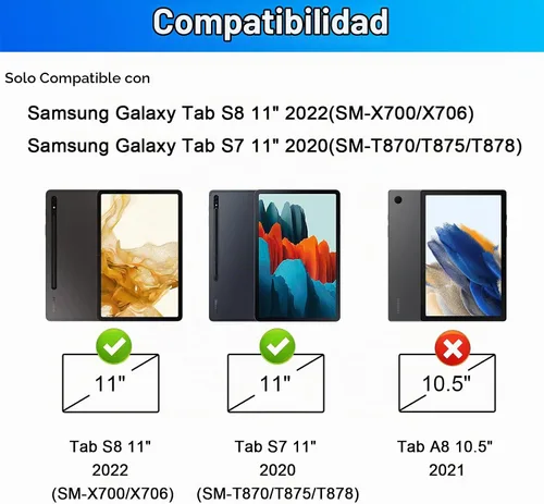 Vista 2 de LAMA Funda con teclado retroiluminado con mouse para Samsung Galaxy Tab S10 Lite/S10 FE/S9 FE de 10.9 pulgadas, funda delgada con teclado y mouse