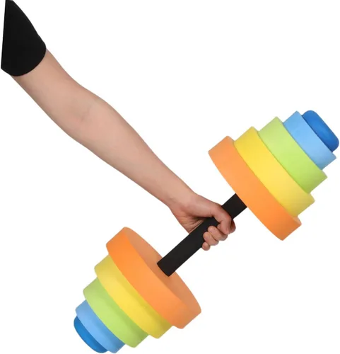Vista 4 de KICHOUSE Adjustable Eva Foam Dumbbell for Boy Girl Lightweight Water Aerobics Exercise Equipment for Boy Girl for Kindergarten Fitness Activities