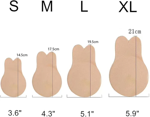 Vista 3 de Sujetador adhesivo Push Up Sticky Bra Cinta de elevación instantánea Silicona Backless Pezón Cubierta para las mujeres