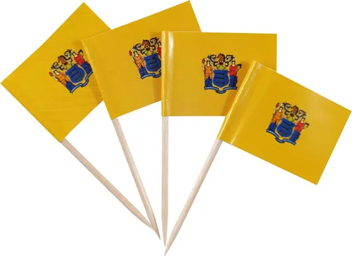 Vista 12 de JBCD Bandera de palillo de dientes de Arkansas Mini Banderas pequeñas para cupcakes de Arkansas, 100 piezas