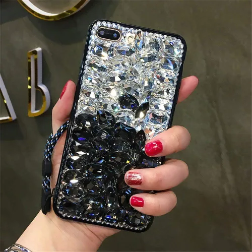 Vista 15 de Funda para Moto G4 Play, lujo 3D hecho a mano con piedras brillantes de cristal, diamantes de imitación brillantes, para Motorola Moto G4 Play