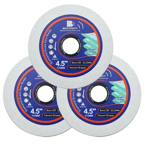Vista 21 de Disco de corte de vidrio - 3 piezas de 3 pulgadas para amoladora angular con eje de 0.394 pulgadas para pulido de diamante, disco de corte