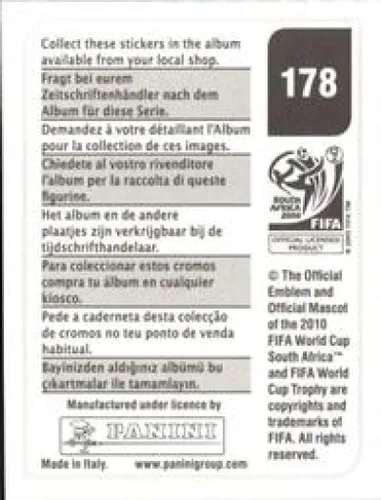 Vista 2 de 2010 Panini FIFA World Cup Stickers #178 Dimitris Salpingidis Greece Official Soccer Album Sticker (2 inch X 1.5 Inch) in Raw Condition