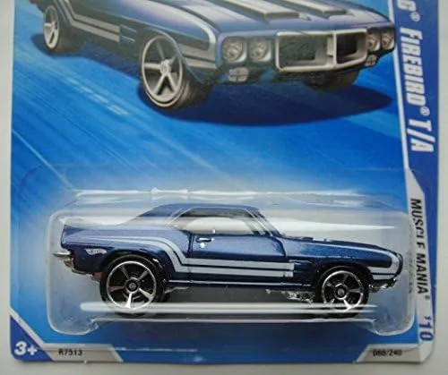 Vista 2 de Hot Wheels 2010 MUSCLE MANIA, AZUL '69 PONTIAC FIREBIRD T/A 10/10