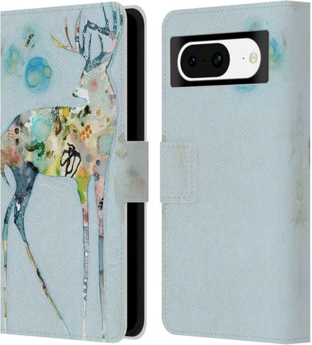 Vista 21 de Head Case Designs Wyanne Quiet Creative Animals 2 - Funda de piel con licencia oficial para Google Pixel 8 Silencioso creativo