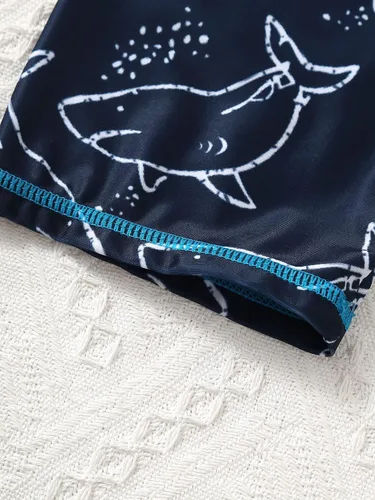 Vista 7 de Hansber Traje de baño de 2 piezas de protección solar UV para niños, 2 piezas