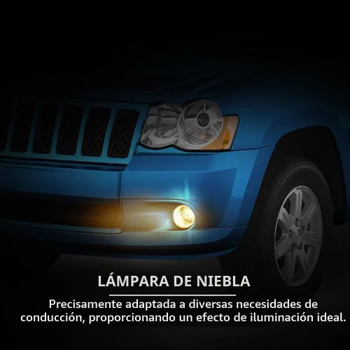 Vista 5 de PIT66 Luces antiniebla para parachoques delantero, compatibles con Jeep Grand Cherokee 2005-2010/Jeep Commander 2006-2010 izquierda/derecha