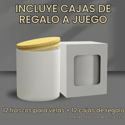Vista 2 de Tarros de vela TRUE de 7 onzas – Tarros de velas vacíos para hacer velas – Tarro de vela a granel – Tapas de tarros de vidrio – Vasos de vela