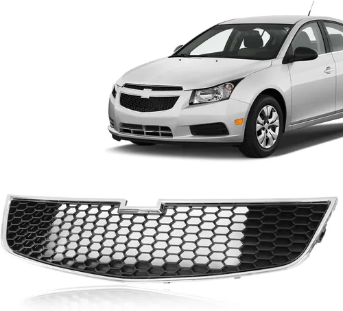 Vista 9 de PIT66 Parachoques delantero inferior rejilla media/inferior compatible con Chevy Cruze 2011 2012 2013 2014 (no es compatible con el modelo ECO)