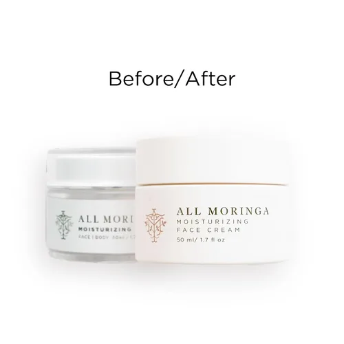 Vista 2 de Crema facial, nutritiva, hidratante e hidratante, ingredientes limpios, fórmula exclusiva para pieles sensibles, ligera, totalmente natural, sin