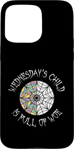 Vista 31 de Wednesday's Child Full of Woe - Carcasa redonda para iPhone 16