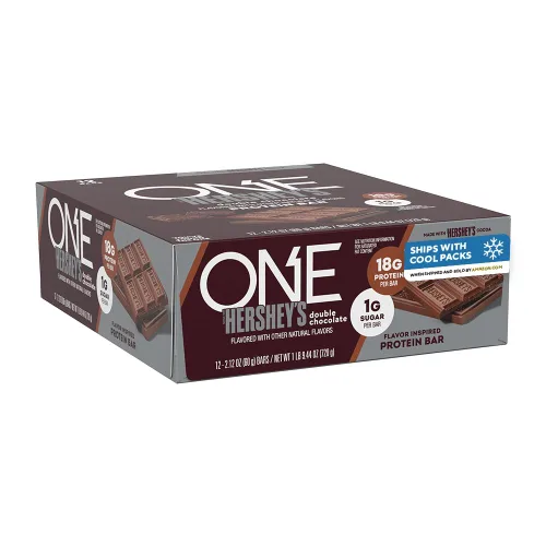 Vista 9 de Barras de proteína ONE, sabor a galletas Hershey's Cookies 'n' Creme, libres de gluten con 18 g de proteína y 3 g de azúcar, artículos básicos