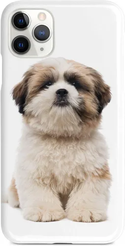 Vista 8 de Inspired Cases - Funda compatible con iPhone Xs Max - Funda protectora con textura 3D para Apple iPhone Xs Max - Shih Tzu