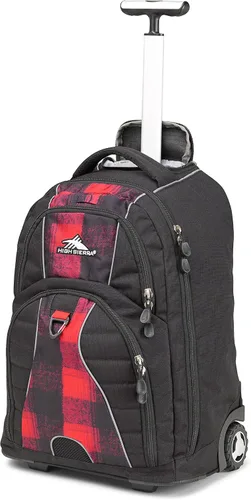 Vista 7 de High Sierra Freewheel Mochila con ruedas para laptop, Negro, Tamaño único