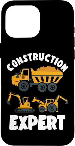 Vista 19 de iPhone 13 Pro Max Truck Construction Expert Excavator Digger para niño pequeño caso