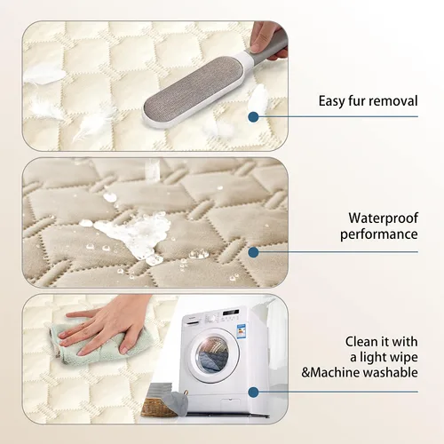 Vista 5 de gogobunny Funda de cama 100% impermeable de doble cara para perro, manta para mascotas, sofá, protector de muebles para cachorros, perros grandes