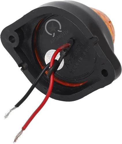 Vista 3 de Paquete de 10 luces LED para semirremolques para semirremolques, 12 V, impermeable, luces de pollo ámbar para semircamiones, carga carga, luces
