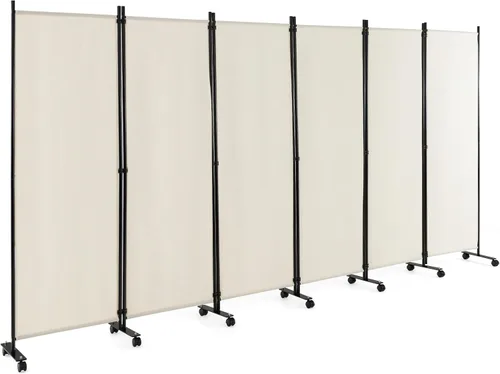 Vista 12 de Giantex Divisor de Habitación Panel Individual Grande, 73''A x 73''Al Pantalla de Privacidad con Ruedas Bloqueables, Panel Divisor de Habitación