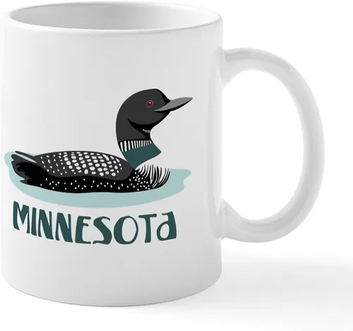 Vista 14 de CafePress Loves Me In Minnesota Taza de café de cerámica de 11 oz (11.0 fl oz)