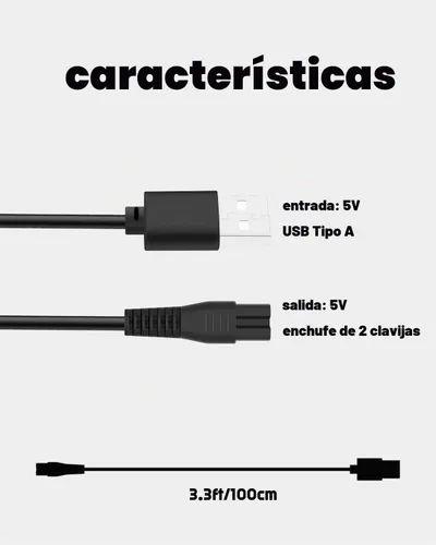 Vista 5 de uijino Ufree - Cargador de barba para recortadora de pelo eléctrica Ufree U