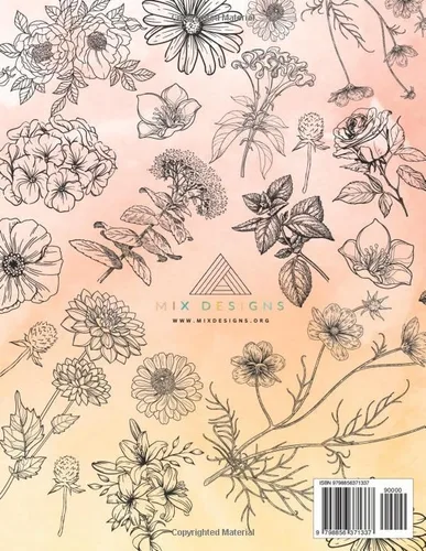 Vista 2 de The Mix Bouquet Coloring Book Locally Grown in Northwest Arkansas