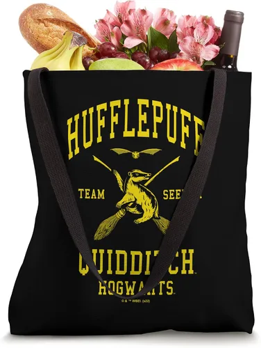 Vista 4 de Harry Potter Bolsa de mano con logotipo de buscador de Quidditch de Hufflepuff