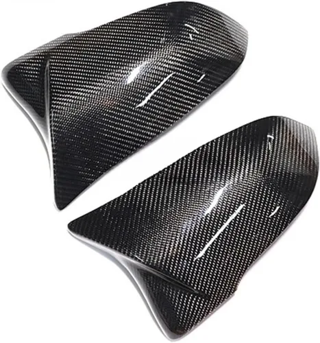 Vista 5 de 2 x Car Styling Carbon Fiber Oxhorn Rearview Side Mirror Covers Case Trims Compatible for BMW F48 F39 F40 F44 G29 Z4 Compatible for Toyota Supra