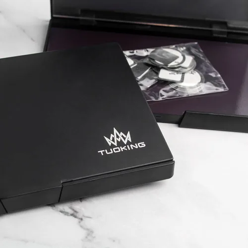 Vista 7 de Paleta magnética de maquillaje con espejo y 20 calcomanías de metal, paleta de almacenamiento vacía para sombra de ojos, resaltador de polvo