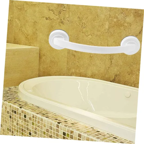 Vista 2 de jojofuny Barra de seguridad montada en la pared para adultos mayores reposabrazos fuerte para baño, ducha e inodoro diseño para áreas húmedas