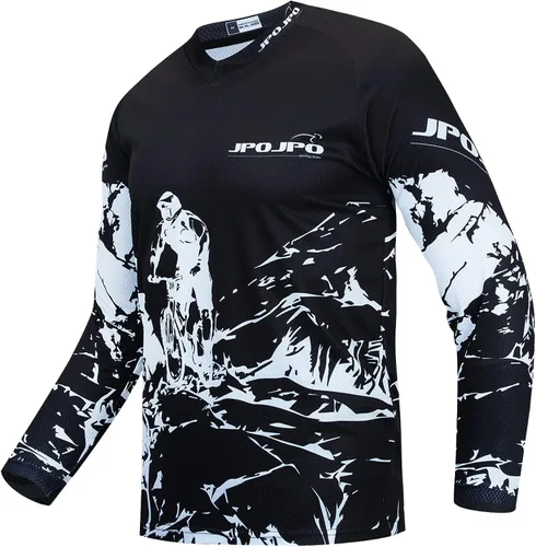 Vista 4 de JPOJPO Jersey MX Motocross Jerseys Dirt Bike Downhill Racing Camiseta de equitación verde, forro polar verde con licencia oficial de star wars