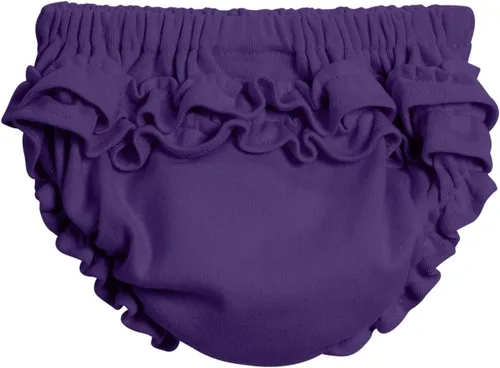 Vista 17 de City Threads Ruffle Diaper Cover for Baby Girls Soft Cotton, Made in USA Baby Girl Bloomers, Wear Over Disposable and Cloth
