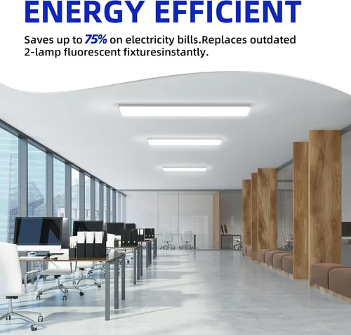 Vista 3 de hykolity Luz envolvente LED de 4 pies y 5.7 "W con 40 W, 4400 lúmenes