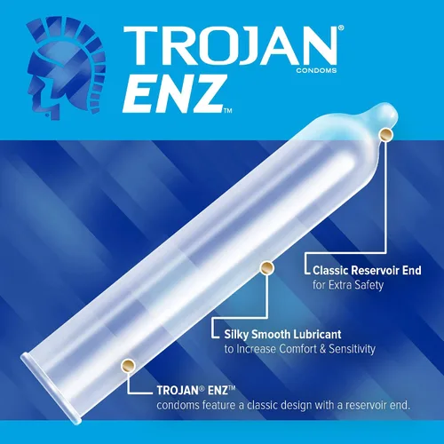 Vista 2 de Trojan Preservativos lubricados ENZ, 3 unidades (paquete de 6)